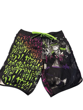 Mens Joker DC Comics swim trunks size 30